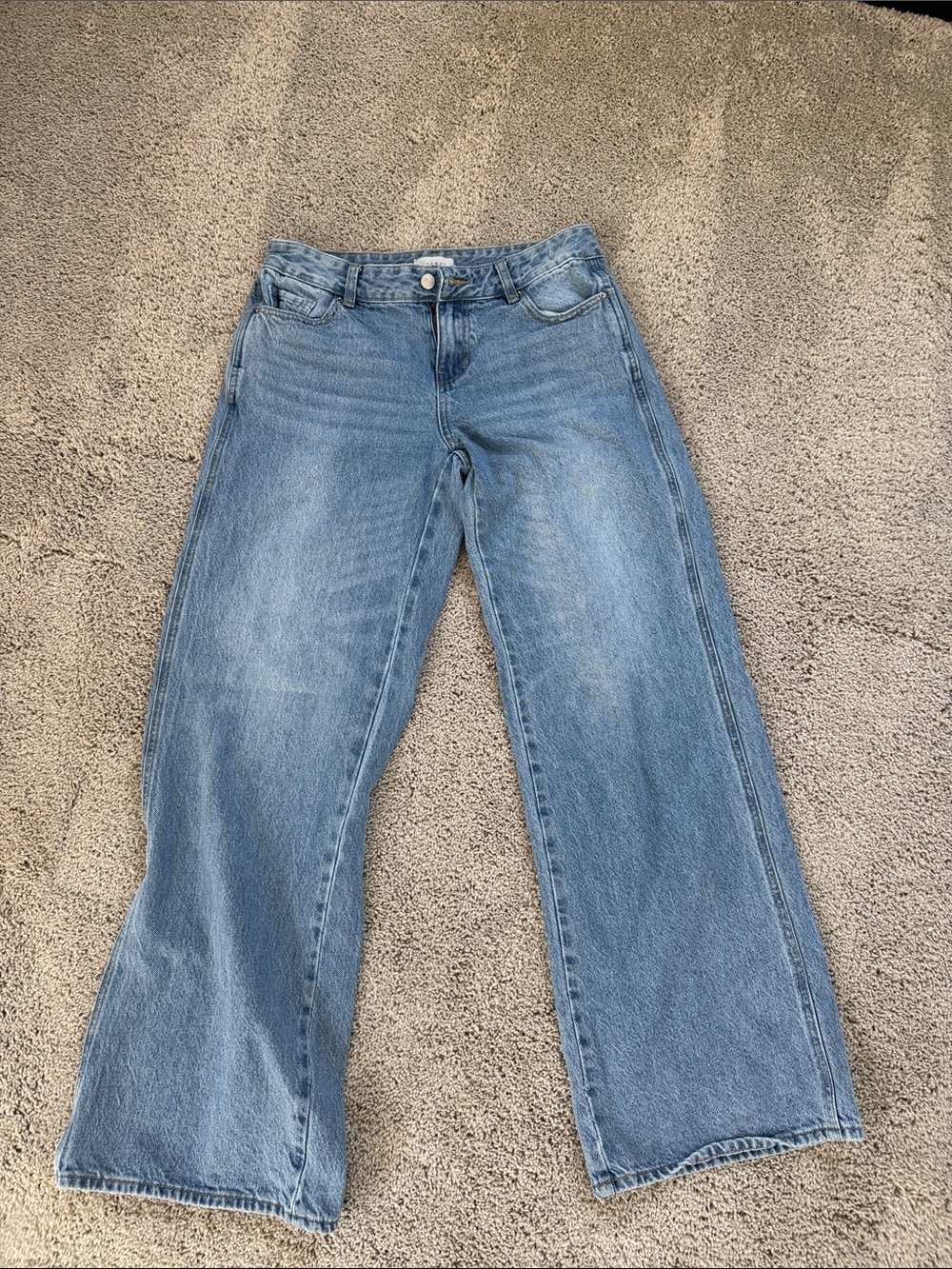 Pacsun Classic Wide-Leg Women’s Jeans in Light Blue size 28